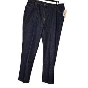 NWT Allison Daley Straight Leg Indigo Jeans Size 18R